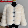 Damenmode Kunstpelzmantel superheiß Herbst Winter Damen kurze Kunstfuchsjacke flauschig hohe Qualität 7XL Damen Pelzmäntel