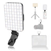 LED Selfie Light 60 High-quality LED Beads 2200mAh Rechargeable CRI 97+, 7 Light Modes Portable on Light for Phone/Tablet/Laptop