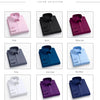 Men's long sleeved elastic shirt, non ironing business dress, professional work attire, stand up collar shirt