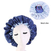 Double-Sided Sleeping Hat Adjustable Nightcap Bathing Hat Girl Sleep Protector Tool
