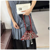 Portable Metal Stud Rivet Shoulder Bag Spicy Girl Chain Y2k Underarm Bag Punk Style Handbag Drawstring Crossbody Bag Daily