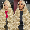 613 Blonde Wig Body Wave Wigs Human Hair 13x6 Hd Lace Frontal Wig Transparent Lace 250 Density 13x4 Lace Front Human Hair Wig
