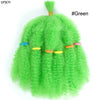 Afro Kinky Curly Hair Bulk Synthetic 12inch Ombre Marley Twists Braiding Hair #1B 4 27 30 33 99J Green Ombre Purple Brown Colors