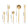 24Pcs/90Pcs Flatware Set Stainless Steel Silverware Utensil Kitchen Tableware Forks Knives Spoons Cutlery for Home Restaurant