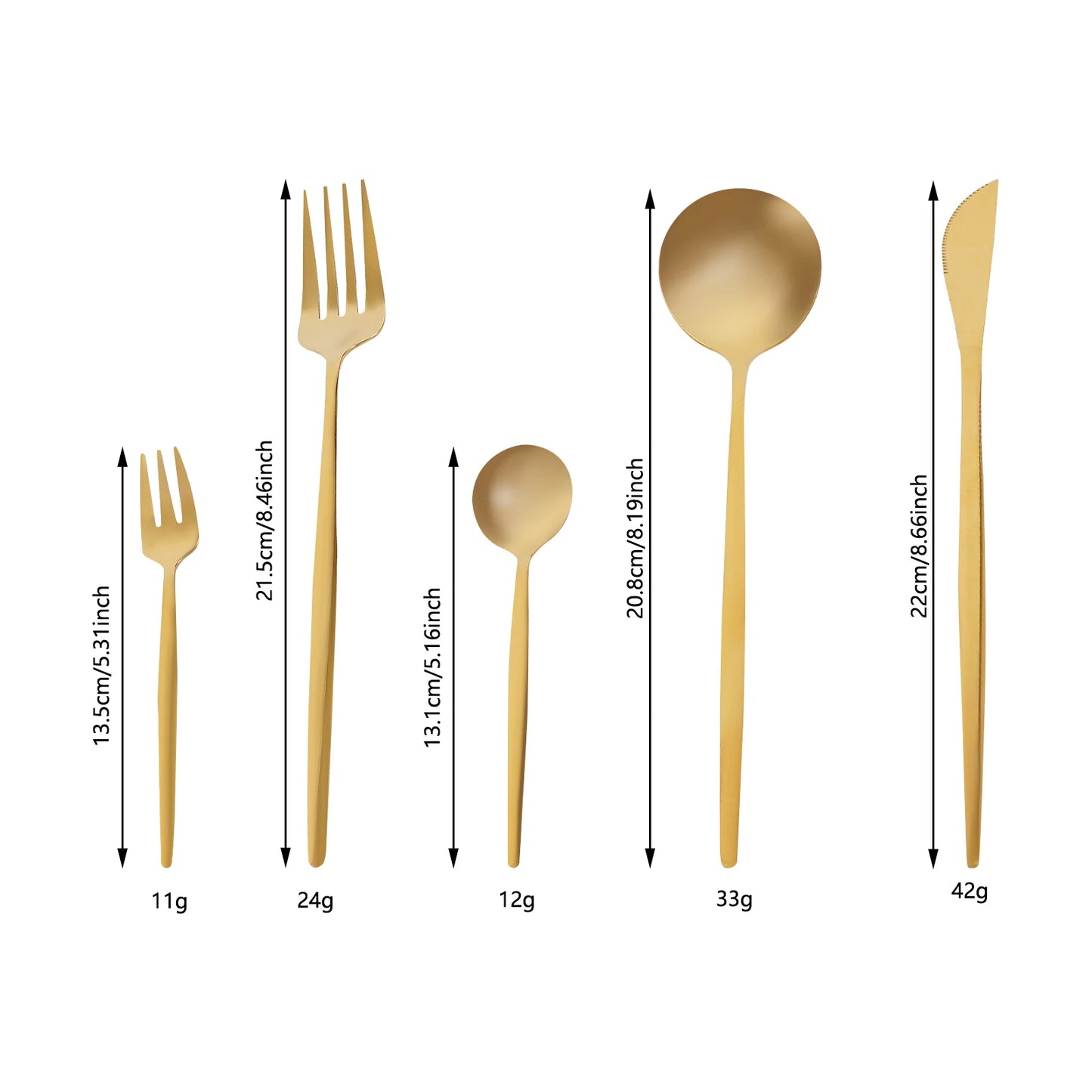 24Pcs/90Pcs Flatware Set Stainless Steel Silverware Utensil Kitchen Tableware Forks Knives Spoons Cutlery for Home Restaurant