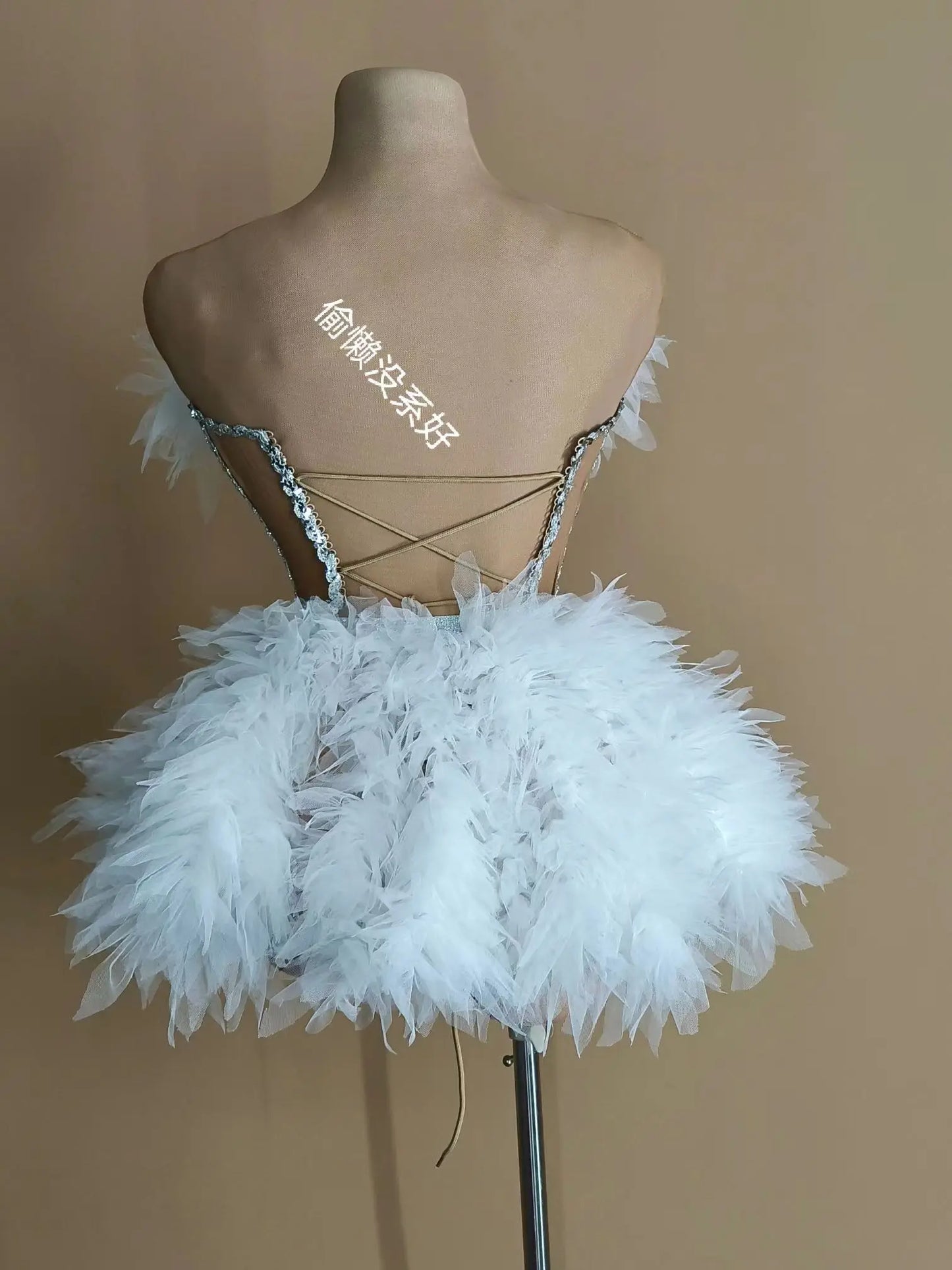 Ensemble haut et jupe sexy en dentelle, robe rose tendance, fête d'anniversaire, club dragqueen 303, performance  Y001