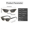 Fashion CAT EYE Rhinestone Bling Sunglasses Women Vintage Brand Luxury Small Frame Ladies Gradient Sun Glasses Oculos UV400
