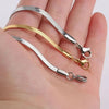 eManco Stainless Steel Adjustable Classic Snake Chain Bracelet Women's Gold Plated Jewelry Wholesale