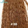 Crochet Braids Human Hair Pre Loop Boho Box Braid Crochet Human Hair Bundles Pre-looped With Curly Ends 100 Strands Color 30 27