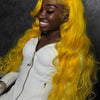 Light Yellow 613 13x6 HD Lace Frontal Wig Human Hair Body Wave Transparent Lace Wig 613 Colored Human Hair Wigs 200% For Women