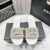 High quality 2025 spring new high-end leather flat slippers with versatile and casual design, high-end temperament, elegant and