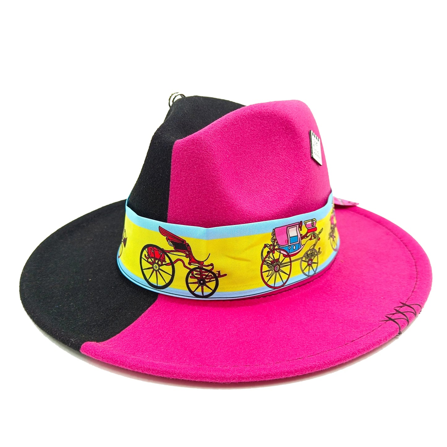 Fedora hat nubuck leather elastic webbing concave top wide brim hat for men and women autumn and winter hat  sombrero hombre