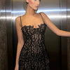 Dulzura Strap Lace  Mini Dress Patchwork Bodycon Party Elegant Club Outfits Y2K Clothes 2023 Summer Women Clothes Drop Shipping
