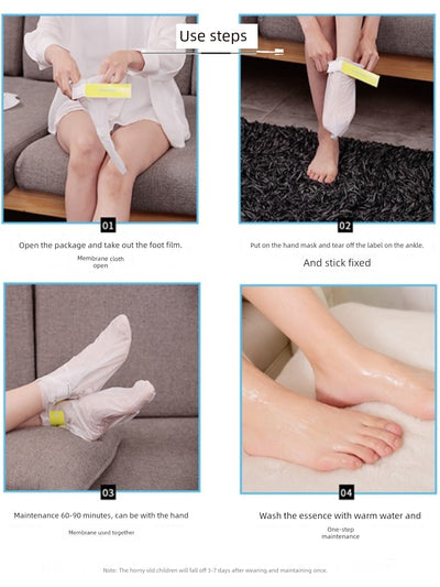 South Korea Die Enjia Double Exfoliating Dead Skin Calluses Moisturizing Foot Mask Tender White Feet Sole Care Tender Foot Mask