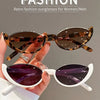 Half Frame Cat-eye Sunglasses Fashion Style Colored Women's Sunglasses Uv400 Fashion Shades Eyewear Summer Anti UV Sunglasses
