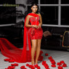 Glimmer Stylish Sweetheart Homecoming Dress Rhinestones Pleat Sequin Sleeveless Cocktail Ceremony Vestidos De Fiesta Customized