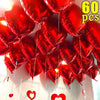 60-5PCS Red Heart Foil Balloons Inflatable Helium Balloon DIY Birthday Party Ornaments For Valentine's Day Wedding Party Gifts