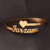 Custom Name Bangle for Women Stainles Steel Open Bracelets Girl Jewelry Personalised Double Name Couple Bracelet Christmas Gifts