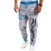 Men Streetwear Sweatpants Y2K Graffti Hip Hop Drawstring Waist Relaxed Fit Jogger Pants  with Pockets Loose Drop Crotch Trousers