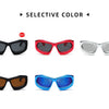 Cool Exaggerated Glasses Future Science And Technology Sense Skiing Big Frame Sunglasses Dazzling Men And Womean