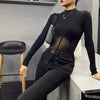 Summer Women T Shirt Girls T-Shirt Woman Clothes Long Sleeve Tops Spring Black Slim Tshirt Female Crop Top Tee Sexy Skinny Y2k