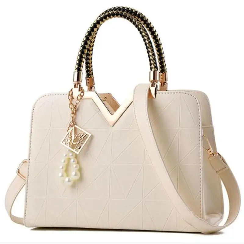 Women Handbag Patchwork Shoulder Messenger Office Work PU Leather Female Bag Ladies Luxury Fashion Elegant