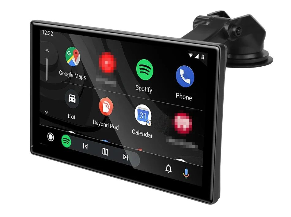 Srunbi 9 Inch Carplay MP5 Portable Smart Player Monitor Wireless Android Auto&Carplay Dual Bluetooth Music AUX USB BT 5.0 IPS