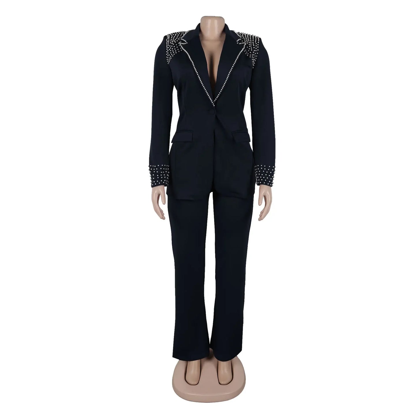 Customized 2 Piece Women Sets Plus Size Dashiki African New Arrival Matching Two Pieces Sets Blazer Coat Top Pants Suits Outfits