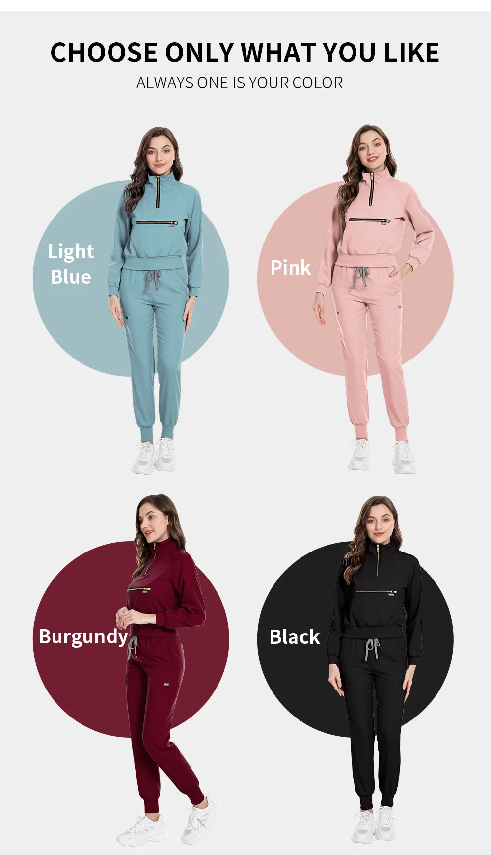 Hospital Medical Uniforms Nurse Suit Women Solid Color Dentistry Operating Room Scrub Set Two-piece Pet Grooming Doctor Workwear