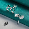 925 sterling silver lady women Valentine's Day gift creative ring necklace stud earrings fashion jewelry set wedding party nice