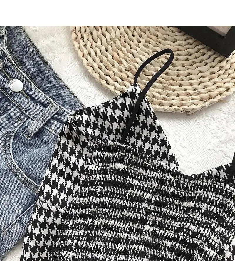 Crop Top Women Sexy Wireless Push Up Padded Tank Top Slim Was Thin Sports Summer Camisole 2023 New