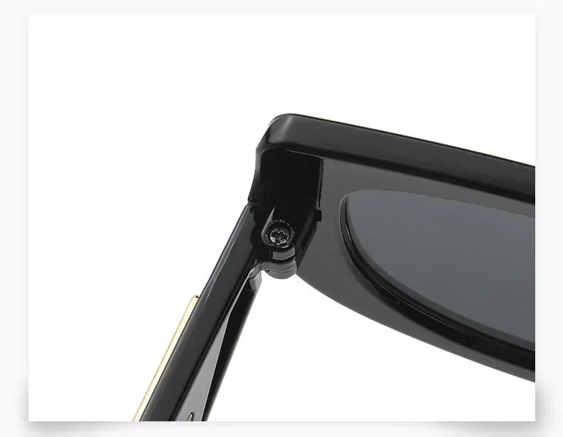 New Small Frame Cat Eye Sunglasses Women Personality Hollow Triangle Sun Glasses Men Trendy Retro Oval Gafas De Sol Mujer