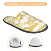 Custom Queen Of Absolutely Everything Gold Baroque Soft Memory Foam House Slippers Women Comfy Warm Anti-skid Sole Slipper