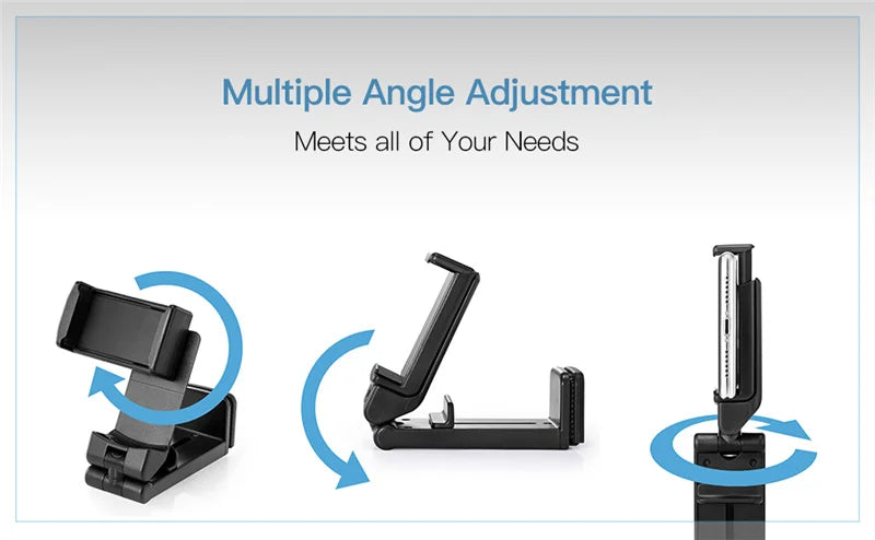 Airplane Phone Holder Stand Cell Mobile Portable Travel Mount Desk Flight Foldable Rotatable Selfie Holding Train Seat Support