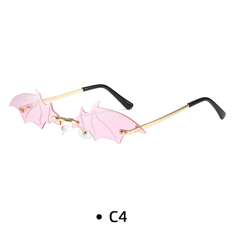 Rimless Sunglasses Women Luxury Brand Rhinestone Sun Glasses Ladies Cute Heart Shape Punk Party Eyewear очки від сонця женские