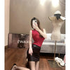 Black Slim Imitation Leather Pencil Mini Skirt High Waist Sexy Fashion Korean Short Skirts Women Wholesale Summer Sweet