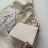 Bow Decor Lightweight Flap Bag, Business Casual Mini Women's Shoulder Bag Skinny Scarf Decor Square Bag For Teen Girls Women