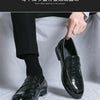 High Quality Leather Shoes Men British Style Wedding Business Brogue Shoes For Men Size 48 Men's Dress Shoes Formal Leather Male