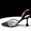 Venus Chan 2023 Newest INS Style Orange Color Elegant High Heels Nigeria Popular Design African Ladies Shoes And Bag Set