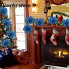 Silver Glitter Christmas Flowers Silver Xmas Tree Artifical Flower Ornaments Merry Christmas Decoration For Home Party New Year