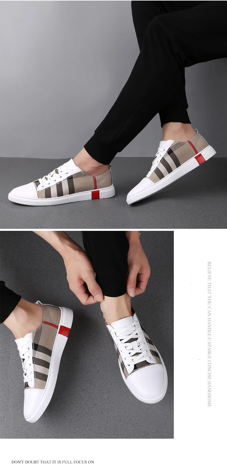 2022 New Fashion Mens Breathable Skateboard Shoes Men Fashion Sneakers High Quality Trainers Shoes Casual Genuine Leather Shoes