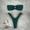 Micro Bikini Push Up Women Swimsuits 2024 Sexy Female Swimwear Brazilian Bikini Set Thong Biquini Swim Suits Solid Beachwear