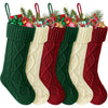 Christmas Stockings For Kids Large Size Cable Knit Stocking Christmas Decorations For Family Party