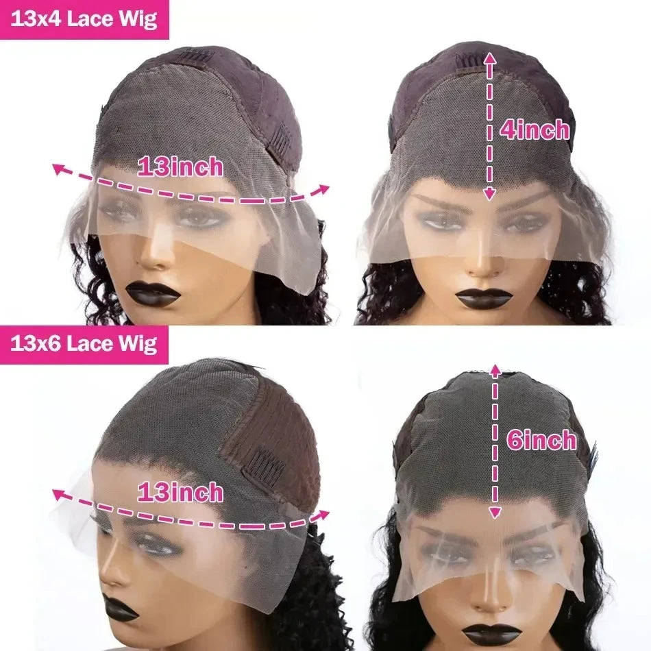 Transparent 13x4 13x6 Body Wave Lace Front Wig Human Hair PrePlucked Brazilian Human Hair Lace Frontal Wigs For Women Bling Hair