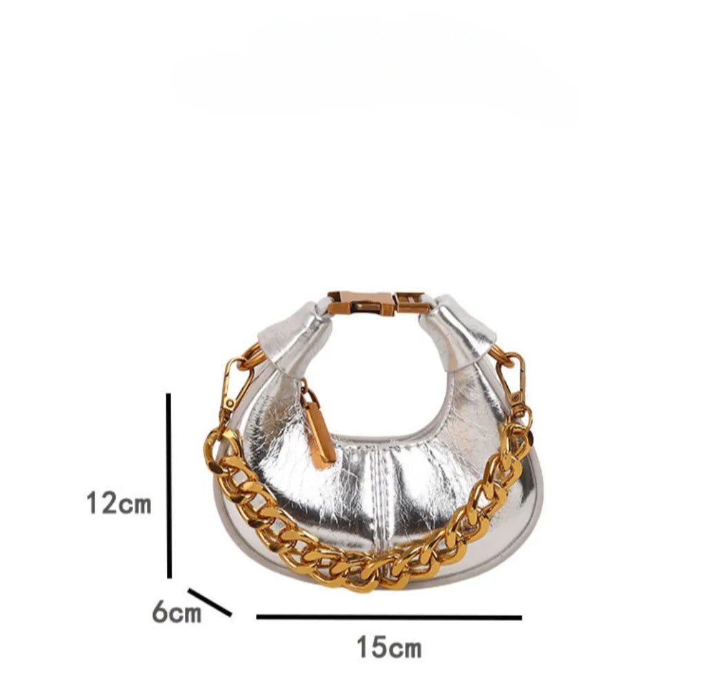 2024 Autumn Winter Mini Crossbody Bags For Women Luxury Half Moon Handbags For Ladies Purse Handle Bags Female Small Bag