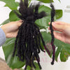 Malaika Locs Extension Human Hair 8 Inch Full Handmade Permanent Dreadlock 0.6cm Dreadlock Extension 30 Str Human Hair Locs