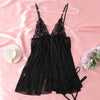 Sexy Summer Open Bra Deep V-neck Pajamas Women's Fashion Cute Lingerie Clothing Soothing Soft Sleeveless Mini Thongs Skirt Set