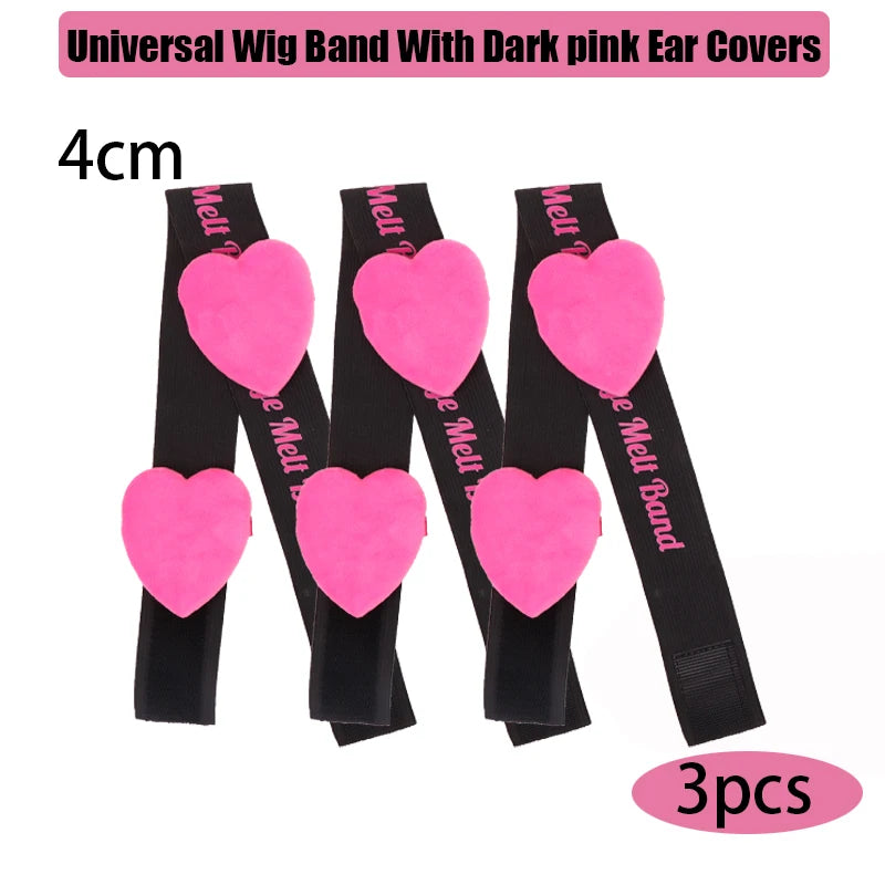 Lace Melting Band With Ear Cover Elastic Band For Wigs Black Wigs Edge Wrap To Lay Edges Wig Headband Lace Frontal Band