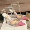 Women's High Heels Gradient Rhinestone Studded Diamond Fashion Suitable for Parties, Weddings, Bridesmaid Shoes, Dates, Fashion