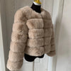 Damenmode Kunstpelzmantel superheiß Herbst Winter Damen kurze Kunstfuchsjacke flauschig hohe Qualität 7XL Damen Pelzmäntel